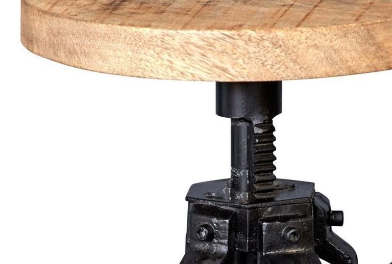 Bhuj Industrial Style Wooden Crank Table