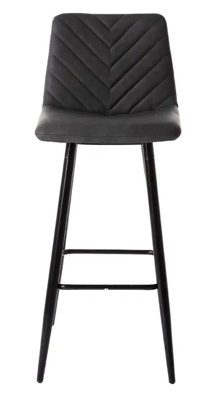 Clearance - 4 x Vida Living Melba Charcoal Grey Barstool - FSS15648/49