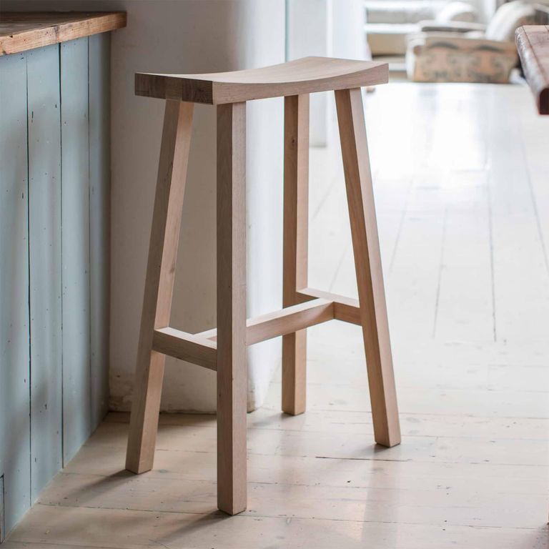 Clockhouse Bar Stool Carbon and Natural Oak