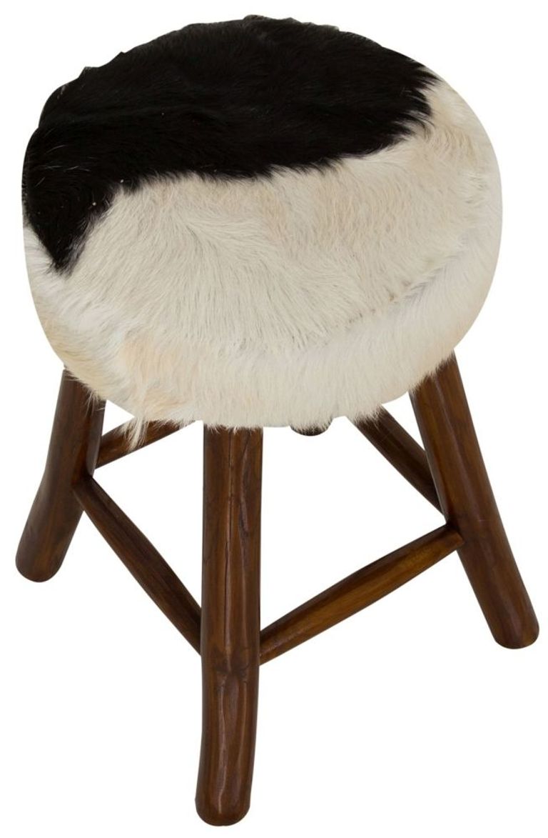 Frankfort Goat Skin Kitchen Stool