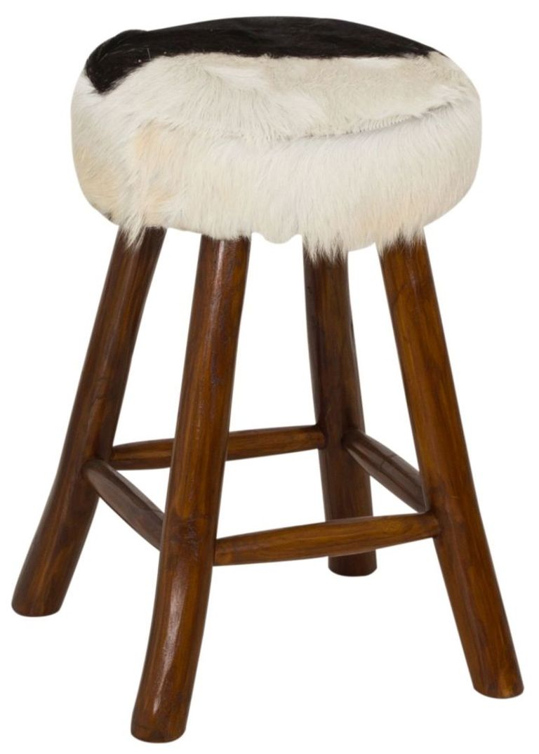 Frankfort Goat Skin Kitchen Stool