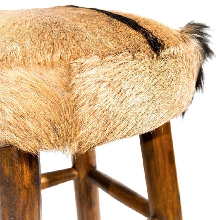 Frankfort Goat Skin Tall Kitchen Stool