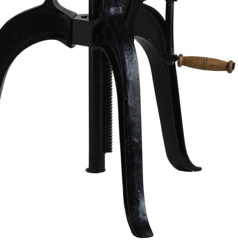 Hervey Bar Bistro Table - Solid Rustic Pine with Metal Base