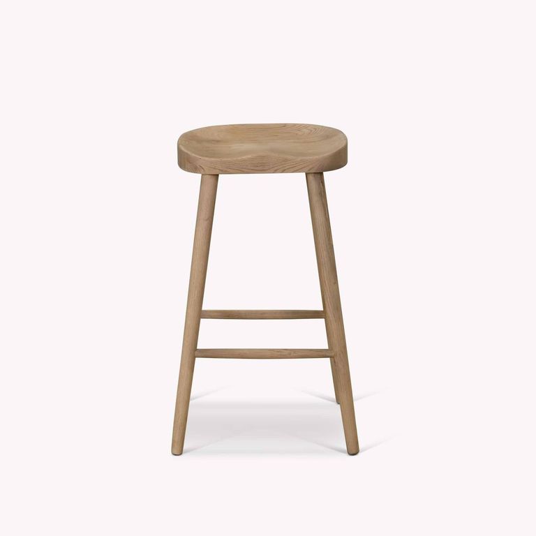 Lilley Bar Stool Lime Wash