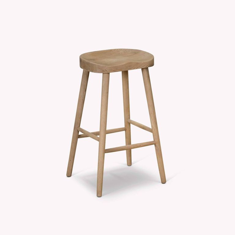 Lilley Bar Stool Lime Wash