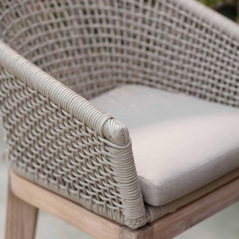 Lynton Outdoor Bar Stool Set of 2 Grey