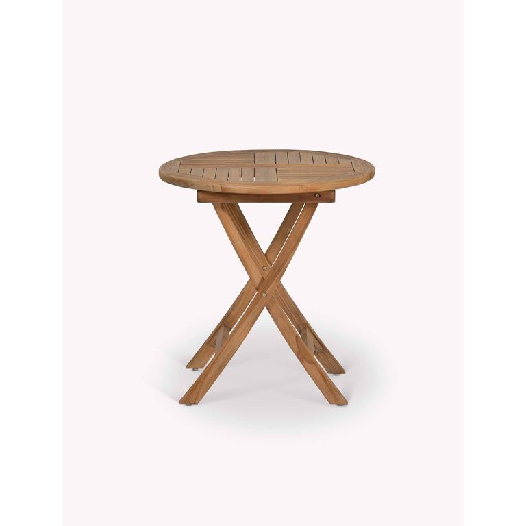 Radley Outdoor Folding Bistro Table Antique Wash Teak Wood