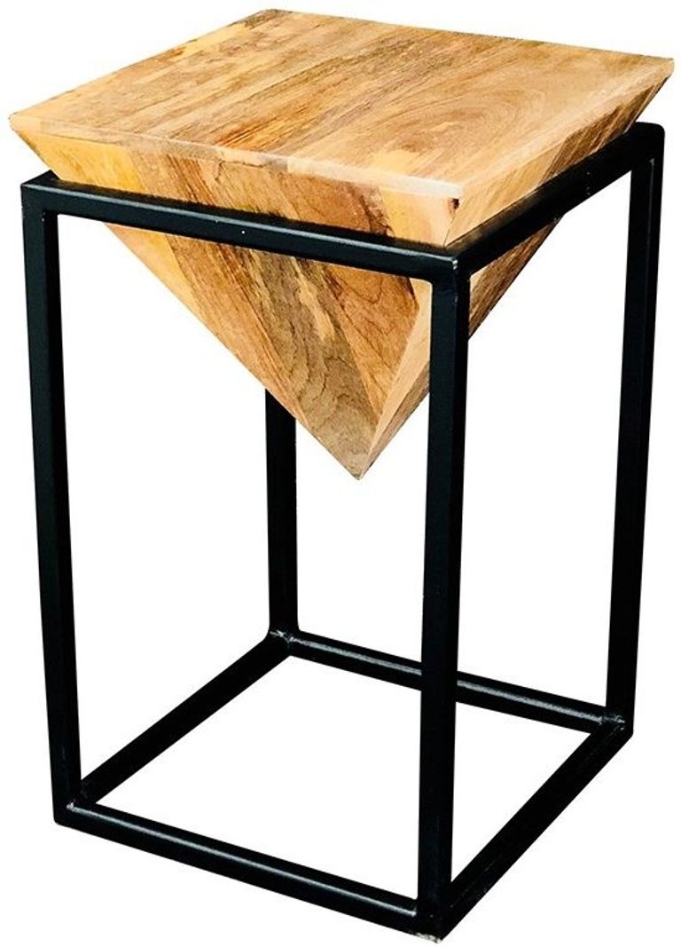 Ravi Mango Wood Large Diamond Stool