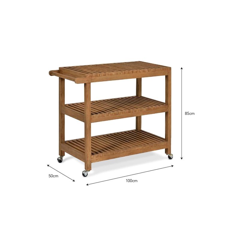 Radley Outdoor Island Unit Antique Wash Teak Wood