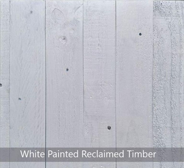 Splash of White Reclaimed Wood Kitchen Island - 2 Door