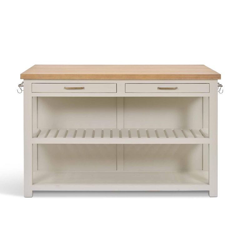 Walcote Kitchen Island Clay Wood