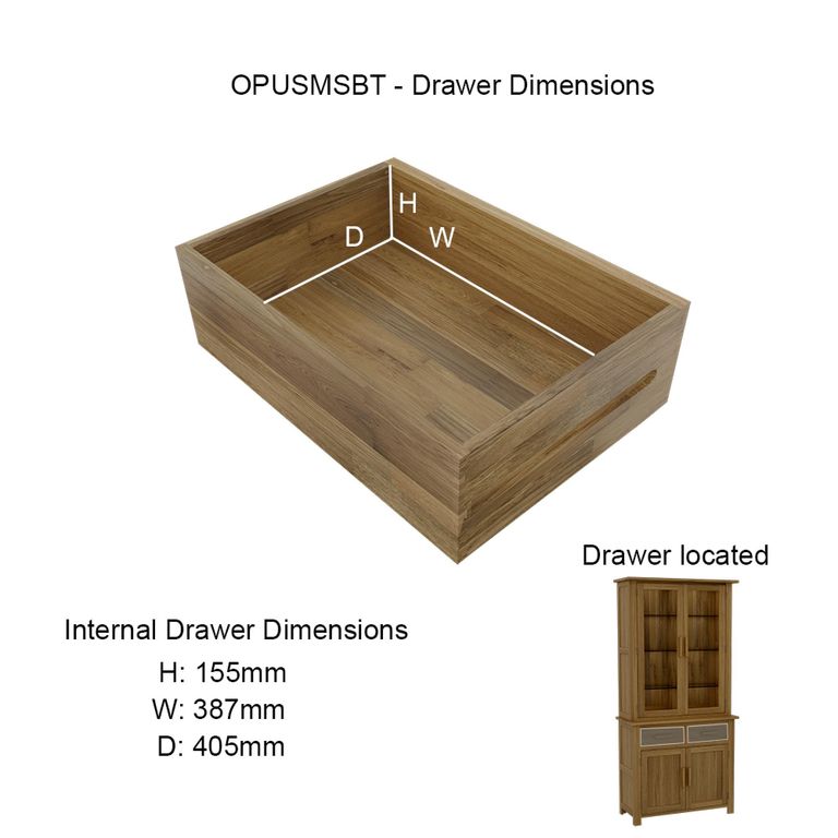 Opus Dresser - 4 Door - Medium - Oak