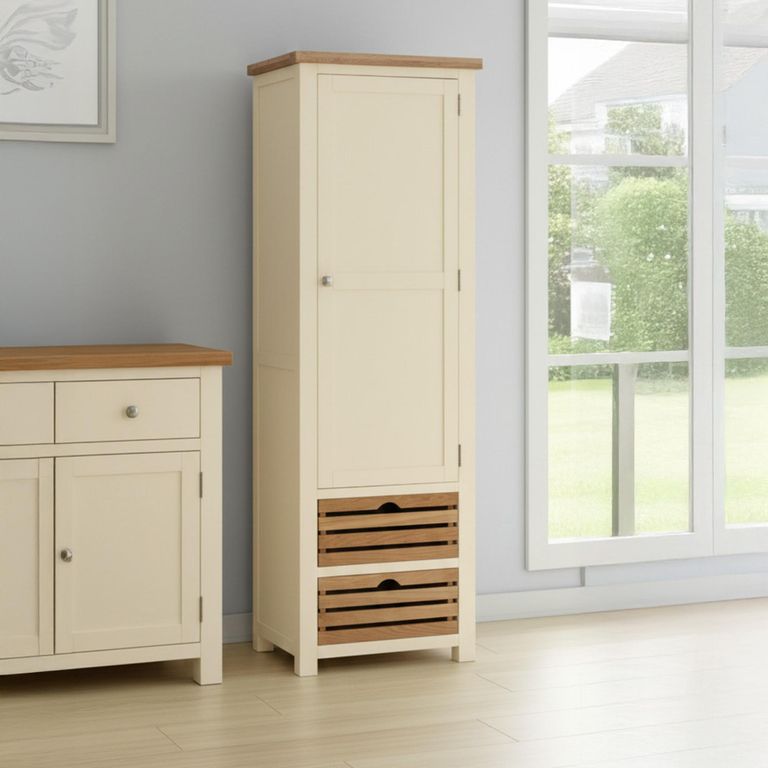 Lundy Larder Unit - 1 Door - Ivory Painted