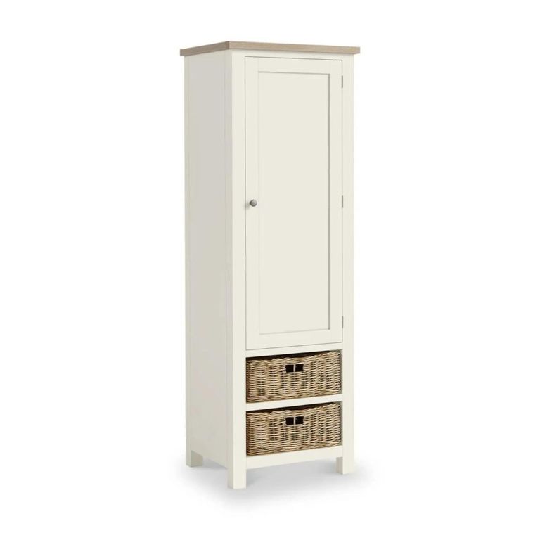 Modern Larder Unit - 1 Door - White Painted