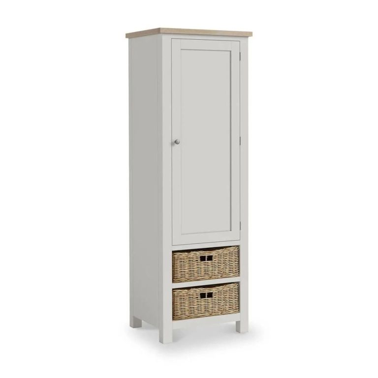 Modern Larder Unit - 1 Door - Grey Painted