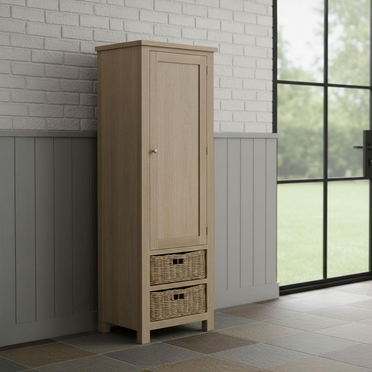 Modern Country Oak - Larder Unit - 1 Door
