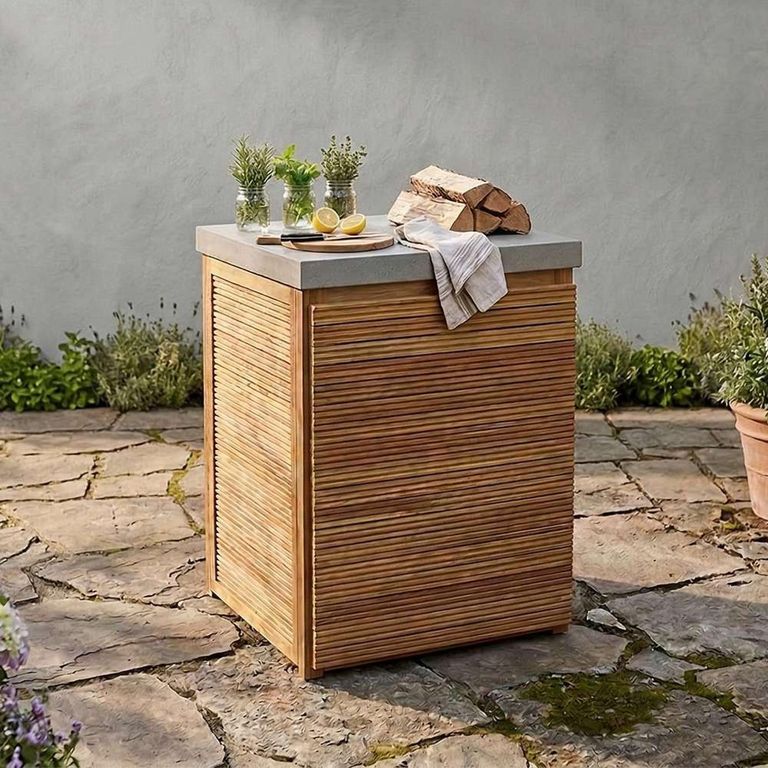 New Bali Outdoor Kitchen Storage Unit - Single - Concrete Top