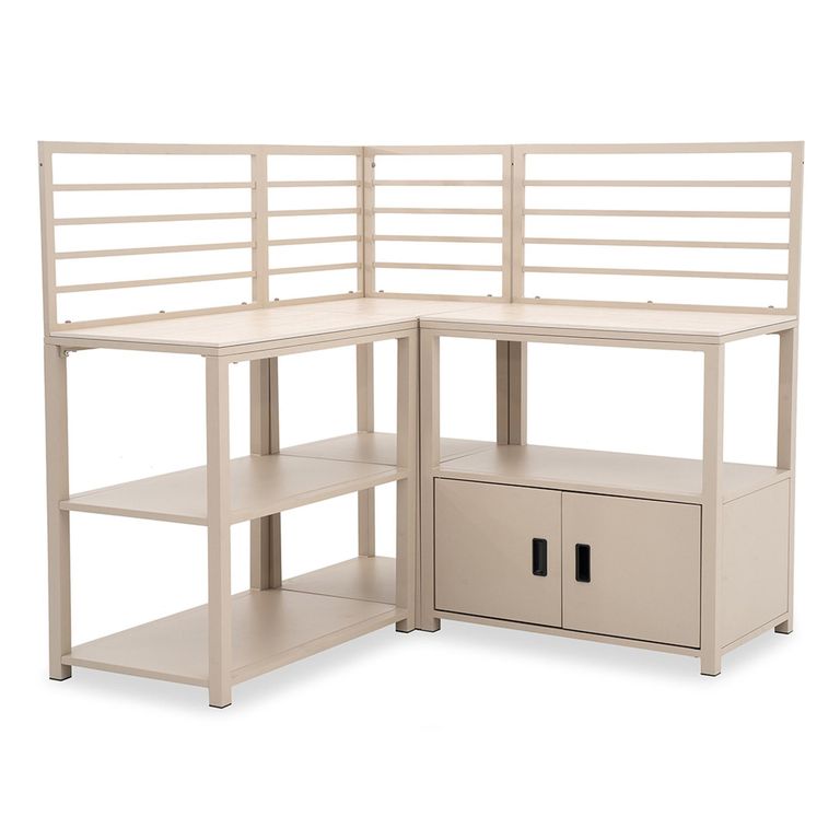 Sicily Outdoor Kitchen Set - Sintered Top - Latte