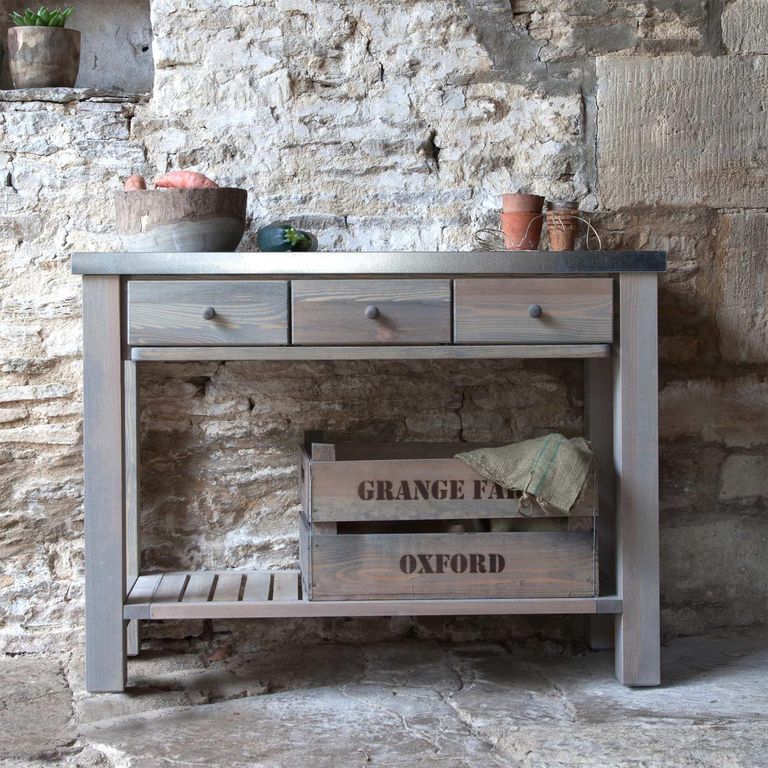 Aldsworth Potting Table Natural Wood