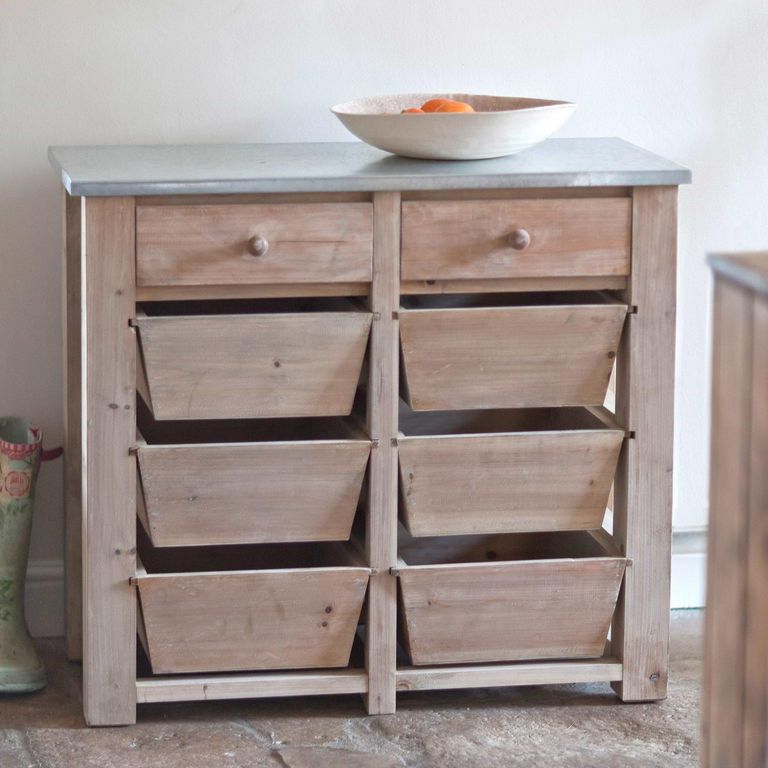 Aldsworth Storage Unit 8 Drawer Natural Wood