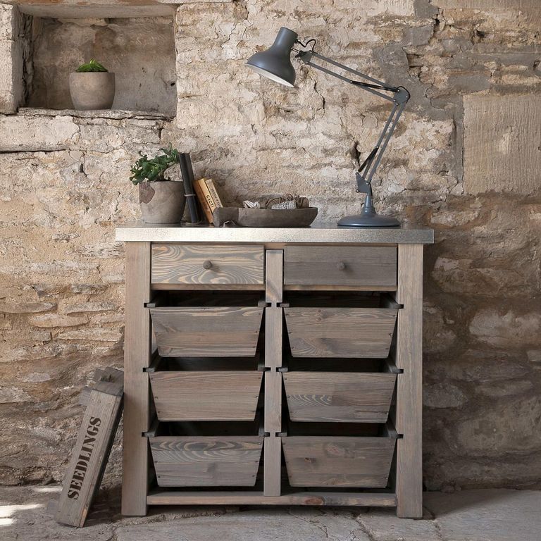 Aldsworth Storage Unit 8 Drawer Natural Wood