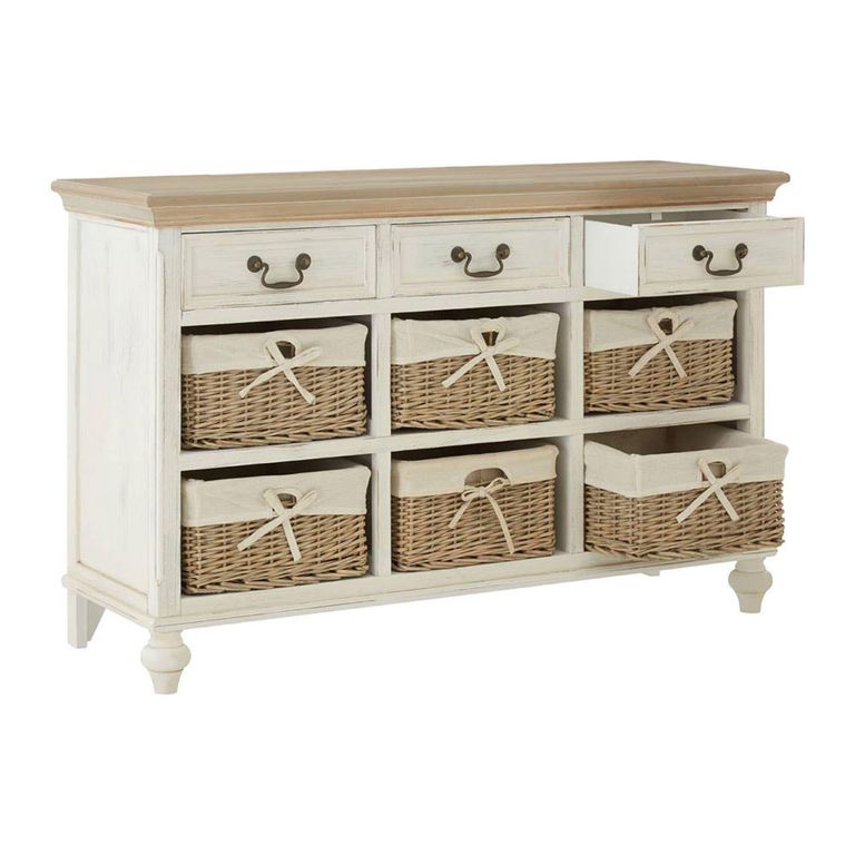 Hendra Kitchen Cabinet - 3 Drawer - White