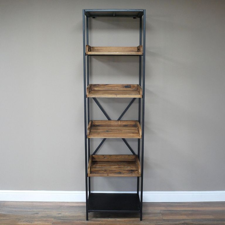 Shelves - Reclaimed Wood and Metal - Tall
