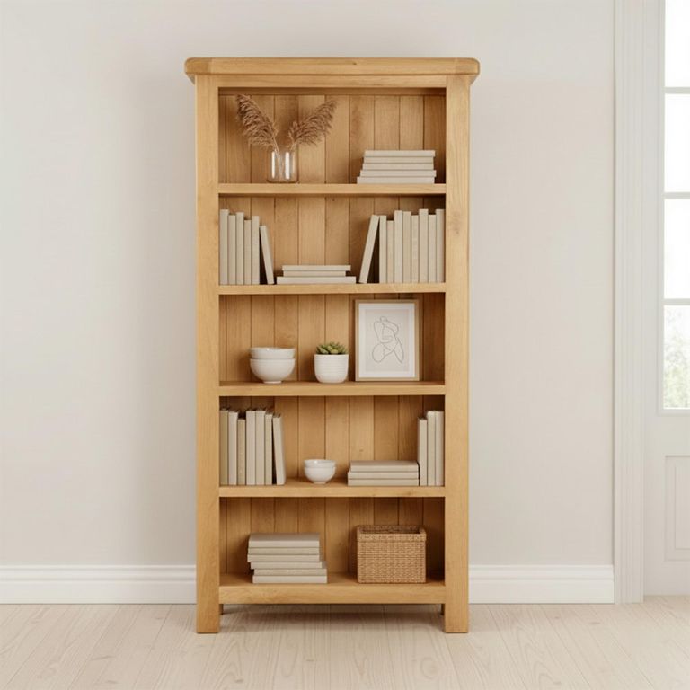 Salisbury Premium Large Bookcase - Oak