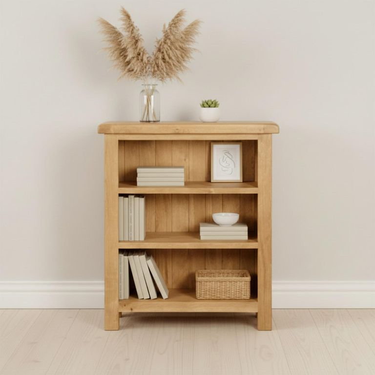 Salisbury Premium Low Bookcase - Oak