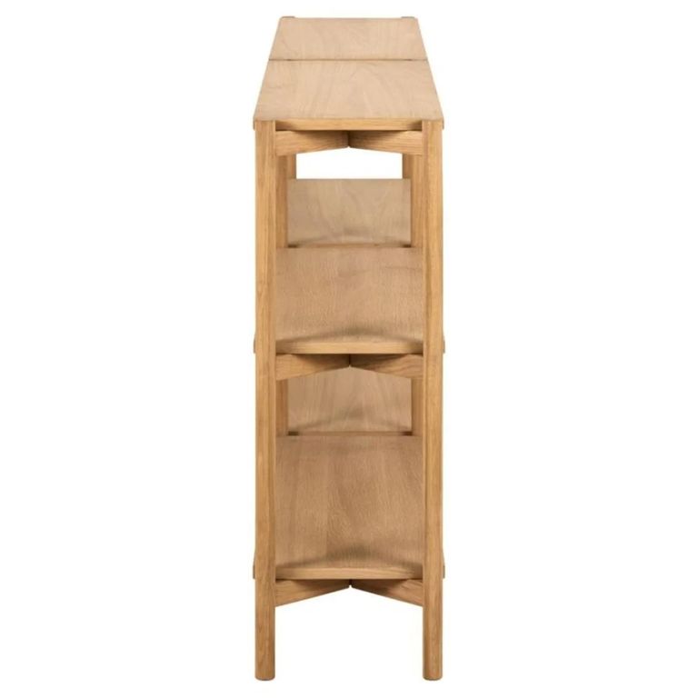 Braidwood Bookcase - Open - Wide - Oak