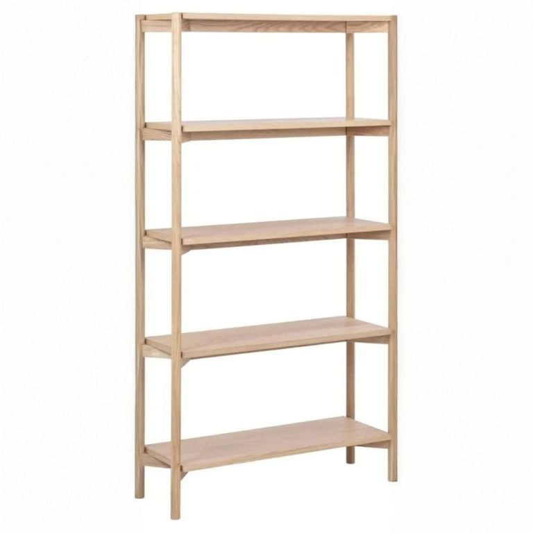 Braidwood Bookcase - Open - Tall - White Oak