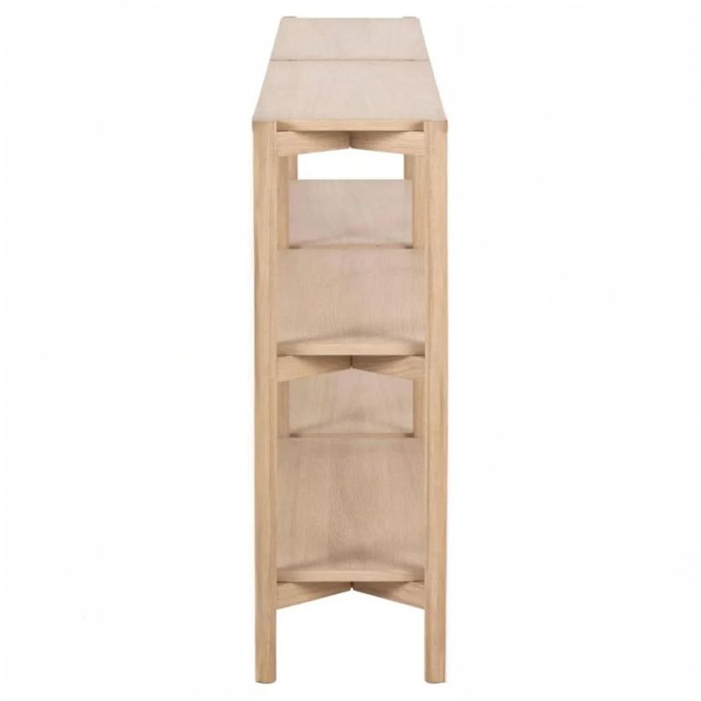 Braidwood Bookcase - Open - Wide - White Oak