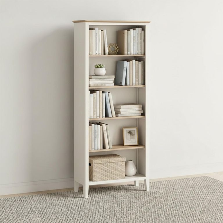 Marlow Large Bookcase - White