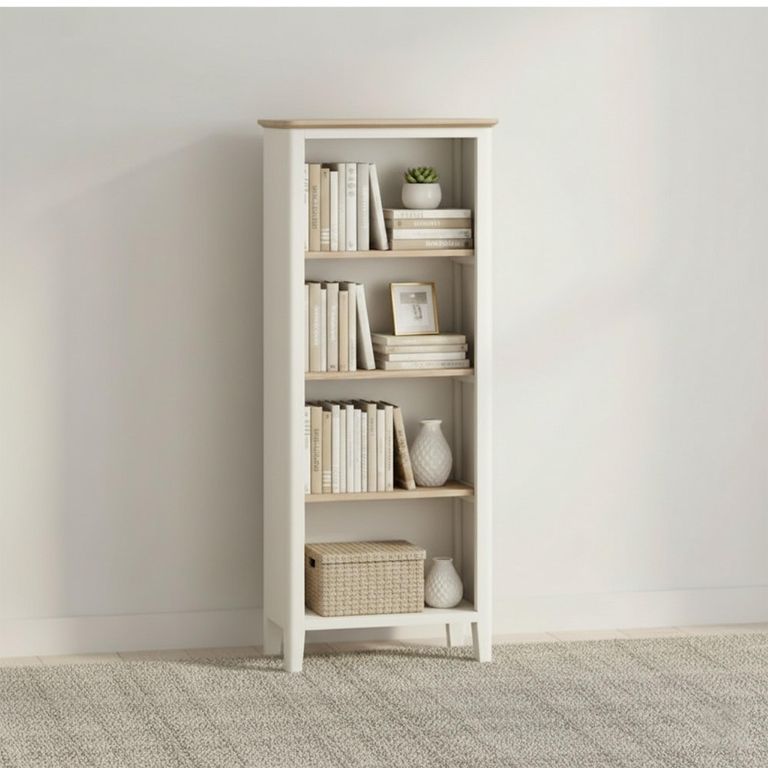 Marlow Slim Bookcase - White