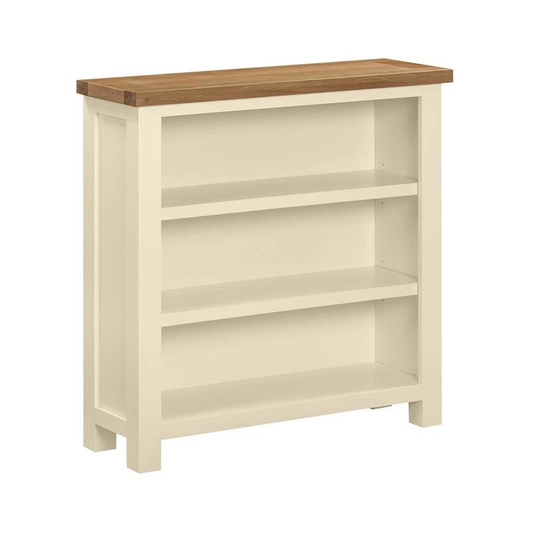 Lundy Bookcase - Low - Ivory Painted