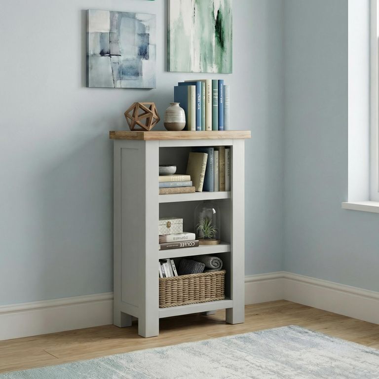 Lundy Bookcase - Small - Grey Painted