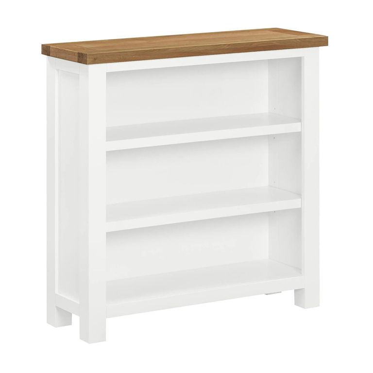 Lundy Bookcase - Low - White Painted