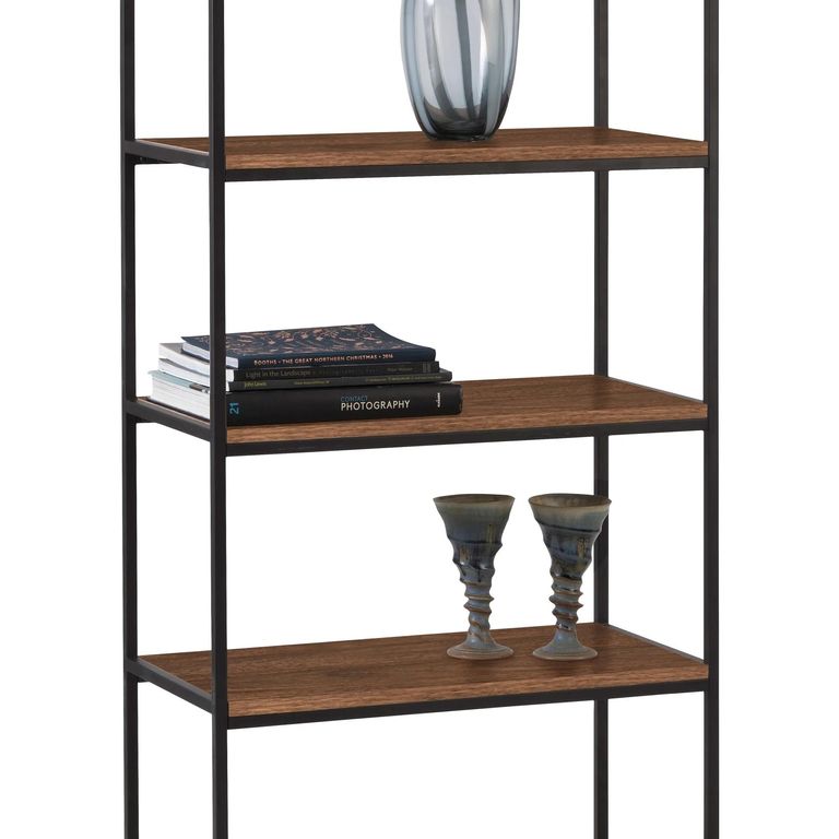 Tribeca Open Tall Shelving Unit - Walnut