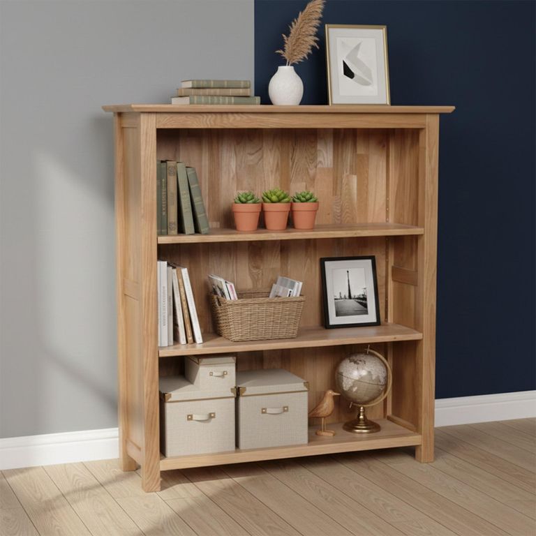 Nimbus Bookcase - Low - Oak