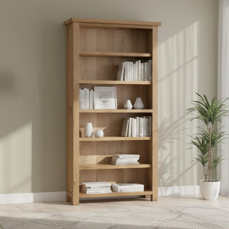 Appleby Bookcase - High - Oak