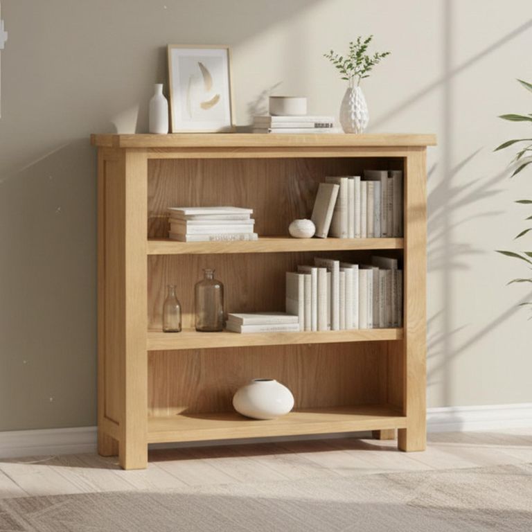 Appleby Bookcase - Low - Oak