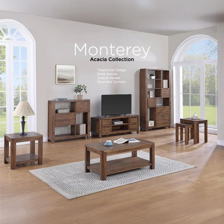 Monterey Compact Bookcase - Acacia Wood