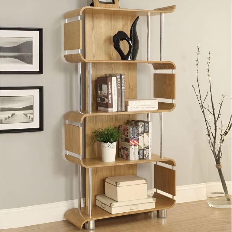 Curve Bookshelf - Oak - BS201