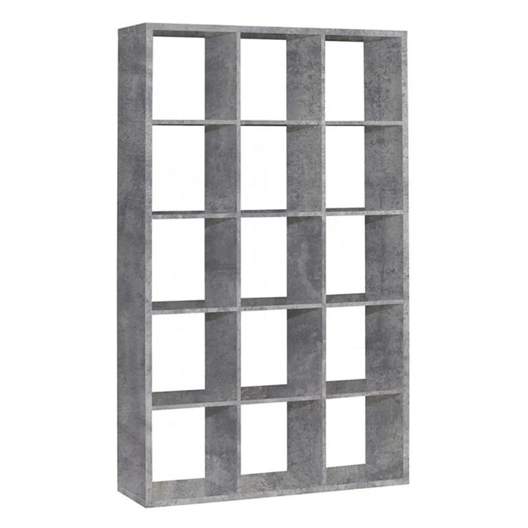 Mauro Shelving Unit - 15 Open - Grey Concrete