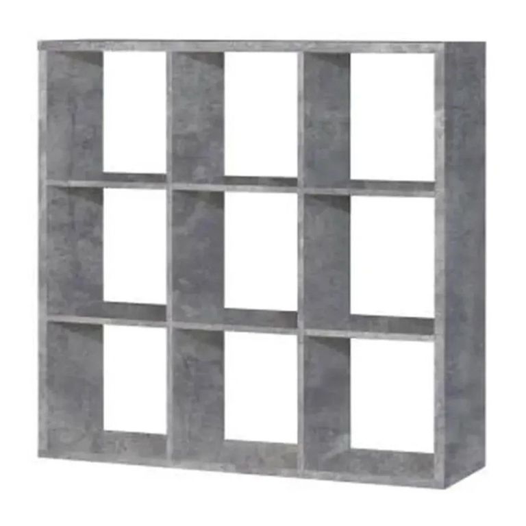 Mauro Shelving Unit - 9 Open - Grey Concrete