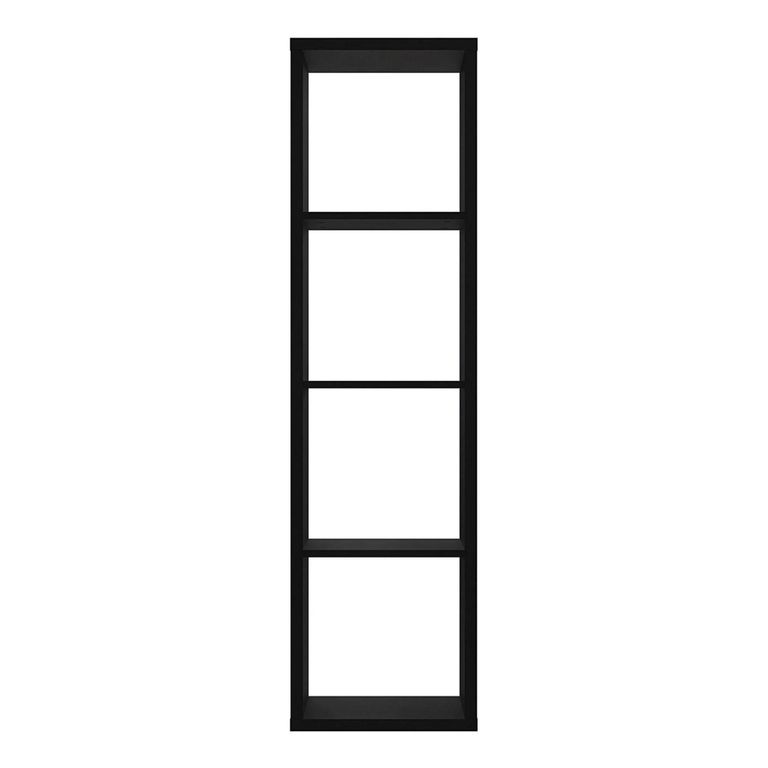 Mauro Shelving Unit - 4 Open - Matt Black