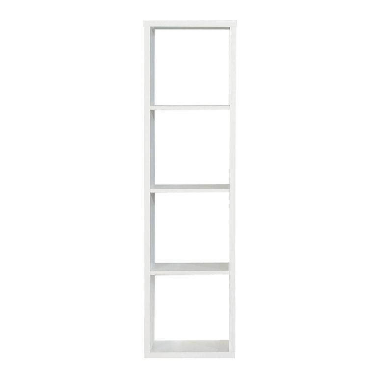 Mauro Shelving Unit - 4 Open - Matt White
