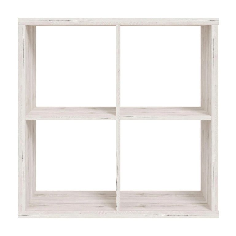 Mauro Shelving Unit - Square - 4 Open - Sand Oak
