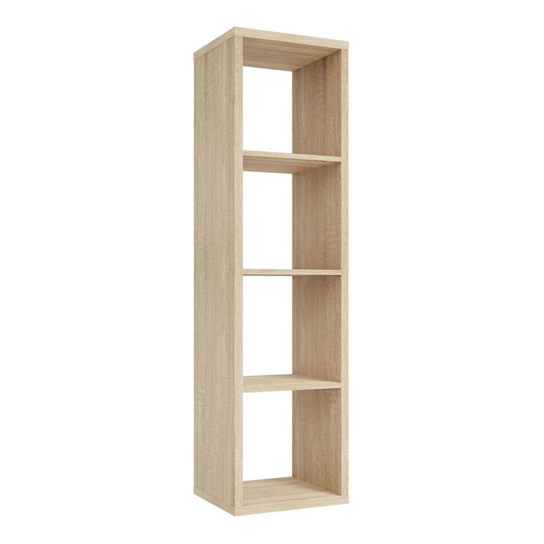 Mauro Shelving Unit - 4 Open - Sonoma Oak