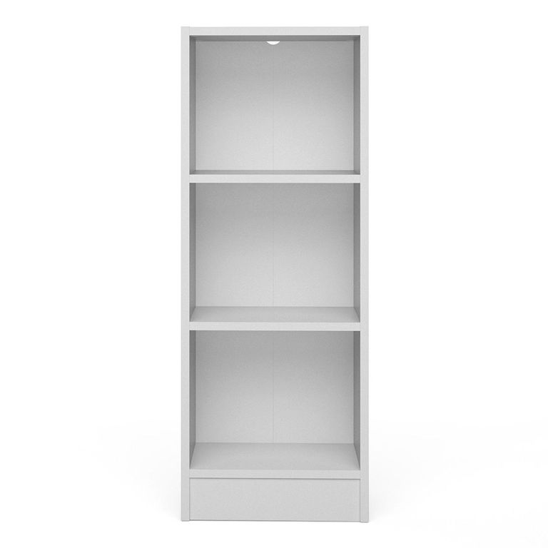 Basic Bookcase - Low - White